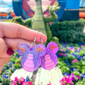 Figment inspired earrings / straw topper / phone grip