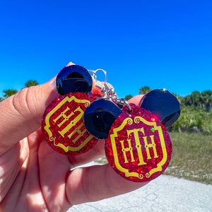 Hollywood Tower of Terror earrings / phone grip/ badge reel / straw topper