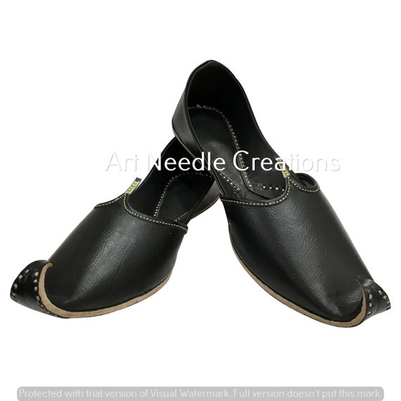 black sherwani shoes