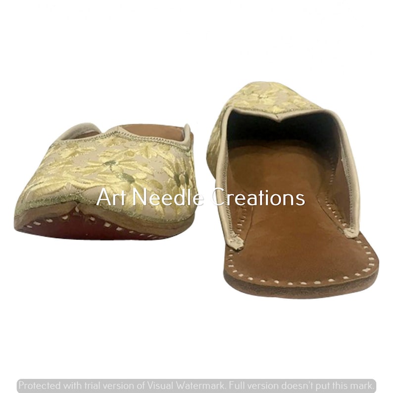 Women back open jutti flat mojari beaded sandals ethnic shoes khussa punjabi jutti for women