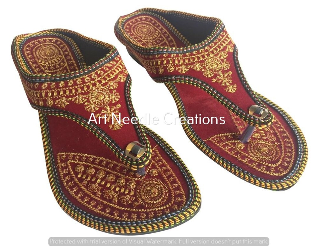 Handmade Jaipuri Sandal Shoes Punjabi Jutti Casual Shoes Etsy
