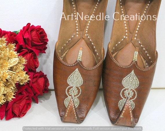 Schoenen Herenschoenen Juttis en mojaris Heren trouwschoenen formele schoenen handgemaakte jooti etnische jutti mens mojari 