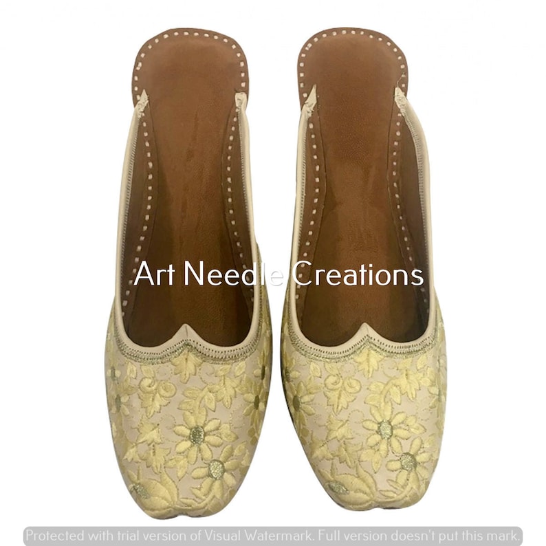 Women back open jutti flat mojari beaded sandals ethnic shoes khussa punjabi jutti for women