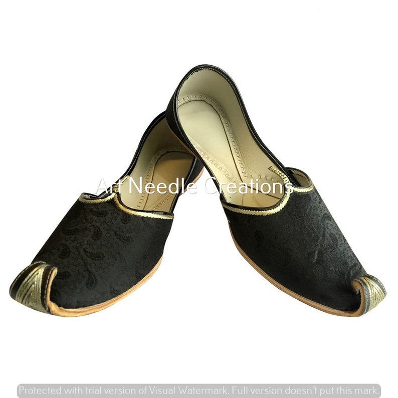 black sherwani shoes