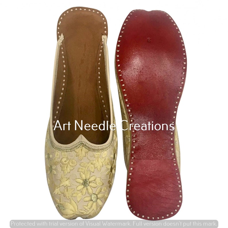 Women back open jutti flat mojari beaded sandals ethnic shoes khussa punjabi jutti for women