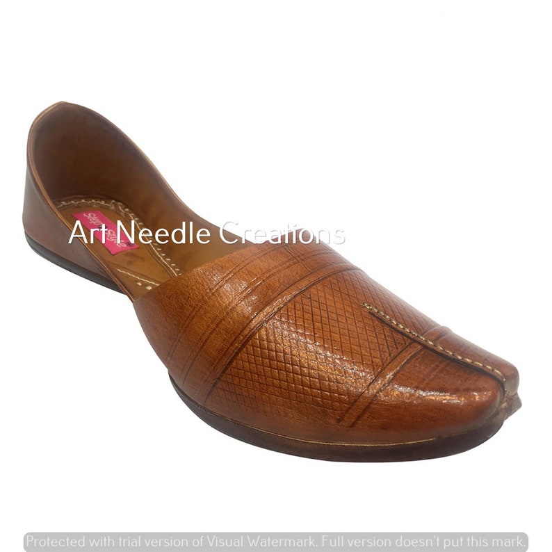 Mens Pure Leather Punjabi Jutties Handmade Shoes Sherwani | Etsy