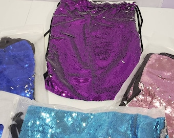 Custom sequins drawstring backpacks