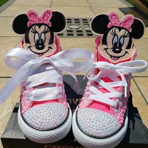 Minnie Mouse Customized Converse Chuck Taylors-Disney Shoes