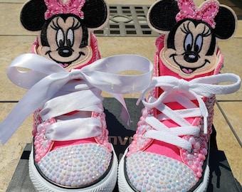 Minnie Mouse Customized Converse Chuck Taylors-Disney Shoes