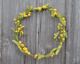 Wattle Wreath Large Australian Flora Door Decor