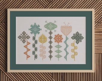 My Flowers - PDF Digital Download Cross Stitch Pattern