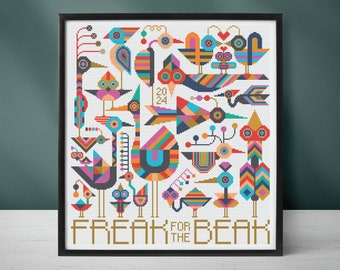 Freak for the Beak - PDF Digital Download Cross Stitch Pattern