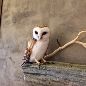 Needle Felted Barn Owl