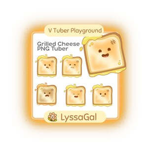 PNGTuber Grilled Cheese Sandwich | VTuber | Avatar | Twitch, Youtube