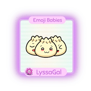 Dumpling Friend Emote: 1 Emoji Chef Foodie (PNG, Digital Download)