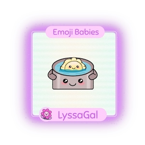 Pierogi Emote: 1 Dumpling In A Pot Emoji (PNG, Digital Download)