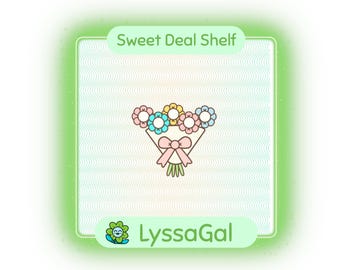 Flowers Emote: 1 Emoji Bouquet Flowers (PNG file, Digital Download)