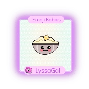 Mashed Potato Emote: 1 Emoji Festive Holiday Season Feeling Full (PNG File, Digital Download)