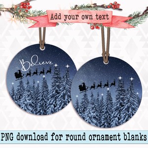 Christmas sublimation png download for ornaments