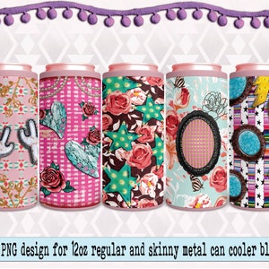 Metal can cooler design PNG bundle