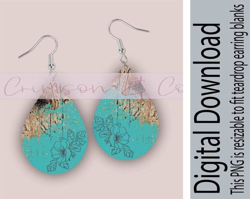 Download Sublimation Design Download Sublimation Earring Bundle | Etsy
