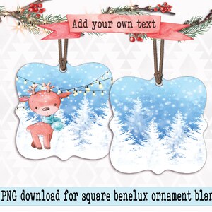 Baby boy first Christmas ornament sublimation design PNG
