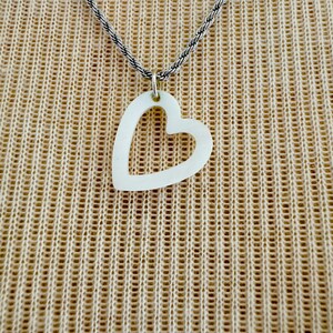 Heart Necklace ~Motivational Gift ~ Encouraging Jewelry ~ Inspired Jewelry, Pearl Necklace, Meaningful Necklace, Gift  Necklace
