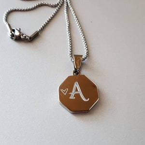Initial Necklace, Personalized Necklace, Gift For Her, Personalized Name Necklace,  Best Friend Necklace, Kids Necklace, Heart Necklace