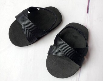 Slides Flip Flops Blue or Black 18/" Doll Clothes Fit American Girl or Boy Dolls