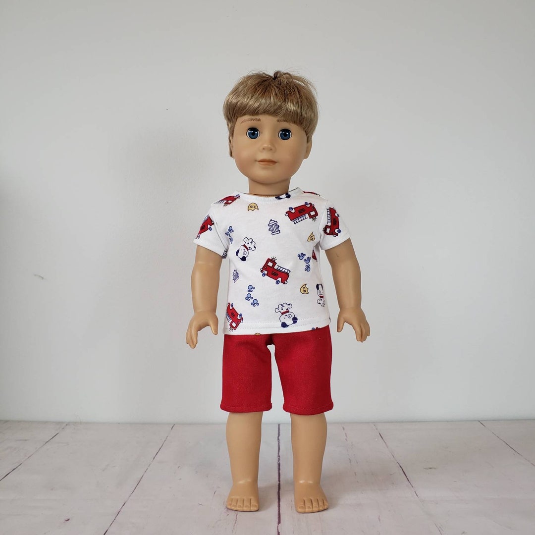Boy 18 Inch Doll Clothes, Doll Boy Clothes, Shirt and Shorts, Fits Like ...