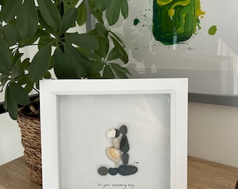 Wedding Day pebble art