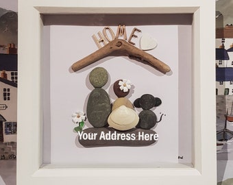 New home pebble art