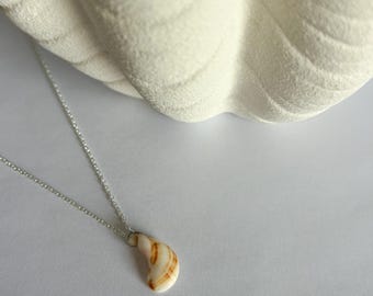 Olive Green Sea Glass Pendant Necklace | Handmade Cornish Coastal Jewelry