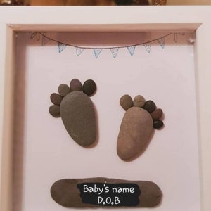 New baby pebble art