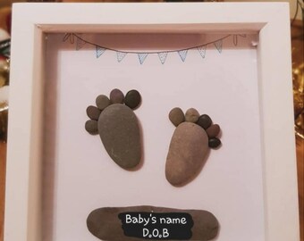 New baby pebble art
