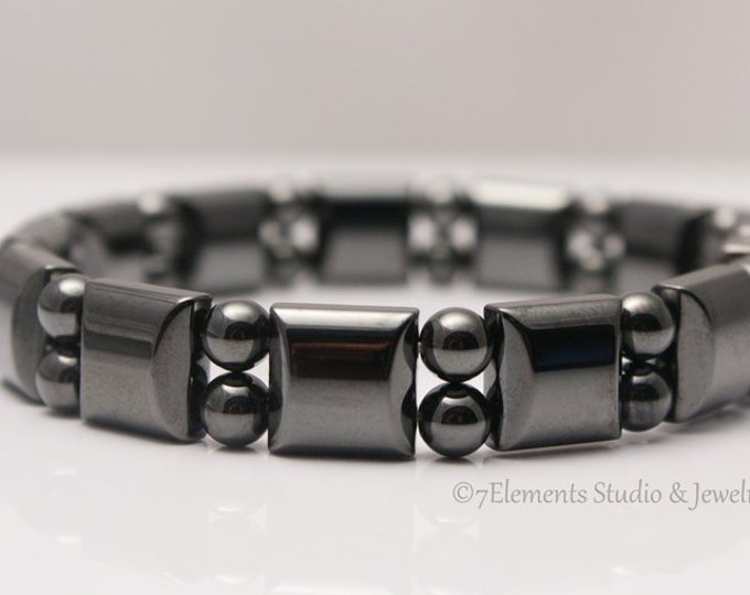 Magnetic Hematite Bracelet, Magnetic Therapy Bracelet