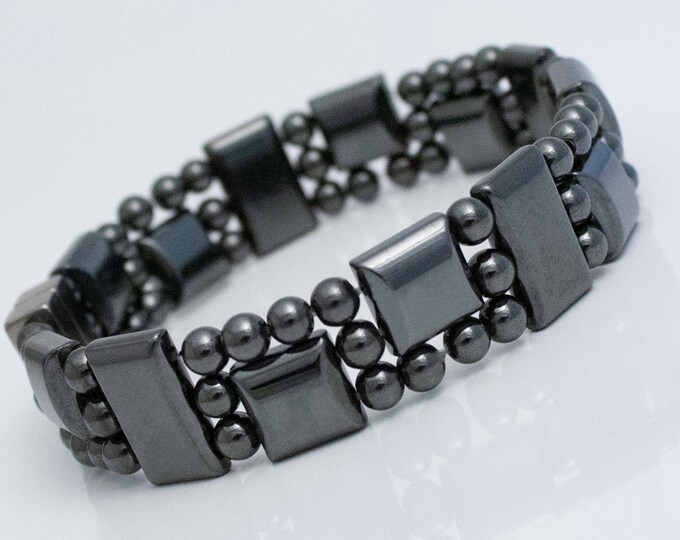 Magnetic Hematite Bracelet, Magnetic Healing Therapy Bracelet