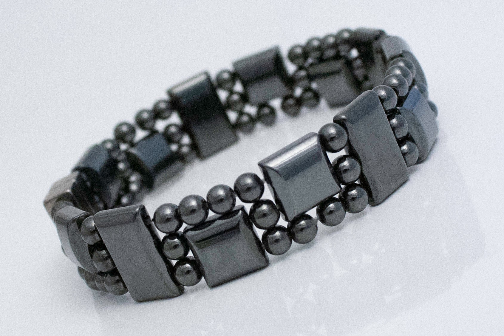 Magnetic Hematite Bracelet Magnetic Healing Therapy Bracelet 