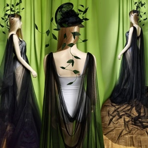Schleier Cape Gothic-Stil mythisch Fantasiewelt magisch Umhang maßgefertigt Cosplay Film Shooting Bühne Halloween EastMOTION Design