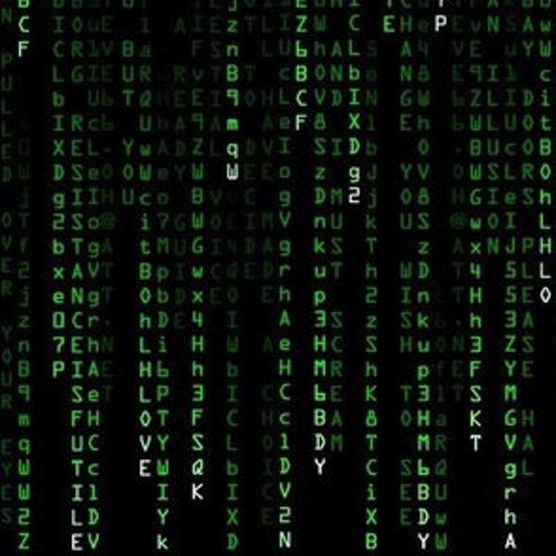 Puede incluir: Un patr&oacute;n digital verde y negro con las letras 'q' y 'g' resaltadas en verde m&aacute;s claro. El patr&oacute;n recuerda a una pantalla de computadora o una pantalla digital.