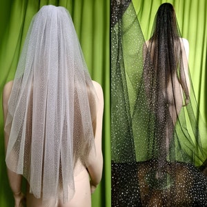 Brautschleier funkelnd BLING BLING magisch Glitzer Cinderella zauberhaft Mirakel Kamm Glamour Gothic-Stil mythisch Fantasiewelt maßgefertigt