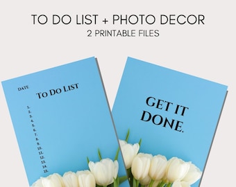 To Do List, To Do List Printable, Printable Planner, To Do List Template, Photo Quote, Printable Decor, Get it Done List, Pages