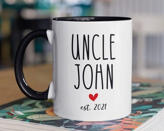 Uncle Pregnancy Announcement New Uncle Mug Future Uncle Gift Personalized Gift for Uncle New Baby Announcement Uncle Reveal