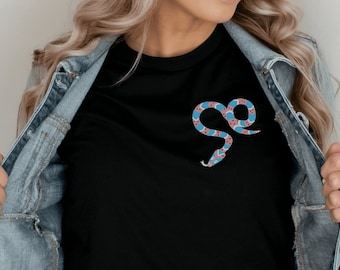 Subtle Trans Pride Shirt Transgender Shirt Subtle Pride Shirt Discreet Pride Tee LGBTQ Discreet Shirt Snake Shirt