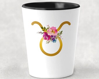 Taurus Shot Glass Taurus Gift for Taurus Friend Zodiac Taurus Gift Astrology Gift for Taurus Woman Birthday Gift for Taurus