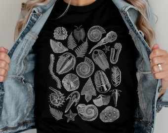 Fossil Shirt Paleontology Shirt Gift for Fossil Hunter Trilobite Shirt