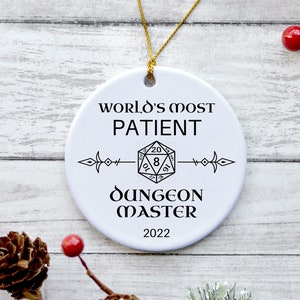 Dungeon Master Ornament DnD Ornaments DM Gifts Dungeon Master Gift DnD Gifts for Dungeon Master Dungeons and Dragons Gifts D and D Gift