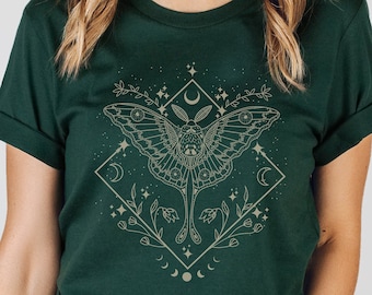 Luna Moth Shirt Celestial Shirt Mystical Moth T Shirt
