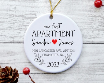 Our First Apartment Ornament Living Together Gift New Apartment Housewarming Gift First Apartment Together Gift First Apartment Keepsake