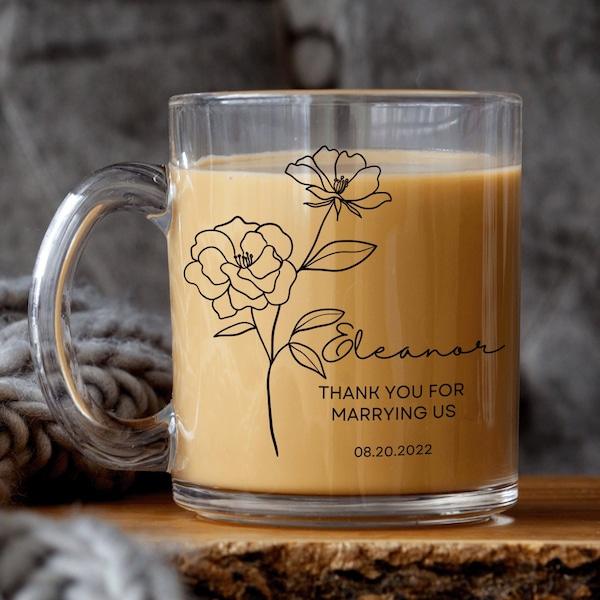 Wedding Officiant Gift for Her Officiant Mug Personalized Thank You Gift for Officiant